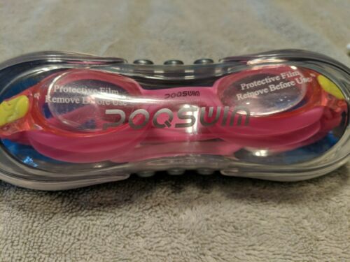 Poqswim Pink  Swim Goggles New In Box . Unisex  they are pink. New free shipping