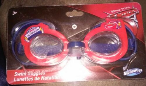 Swimways Disney PIXAR Cars 3 Lightning McQueen Swim Goggles for Ages 3+ NEW