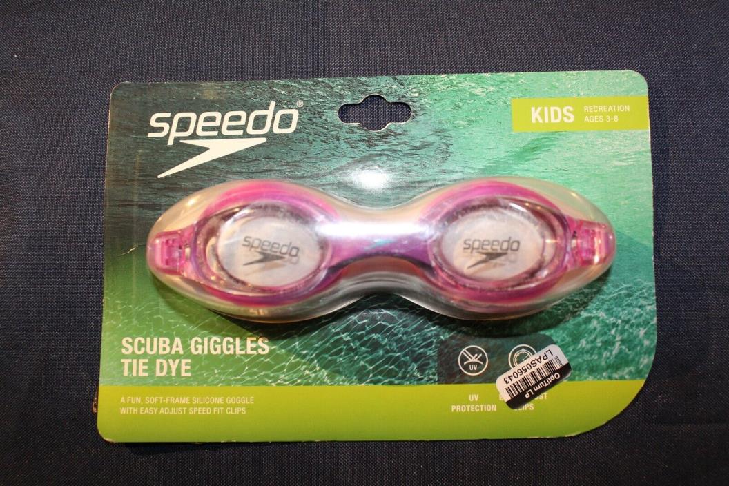 Speedo Kids Swimming Goggles Scuba Giggles Tie Dye Ages 3-8 with UV Protection