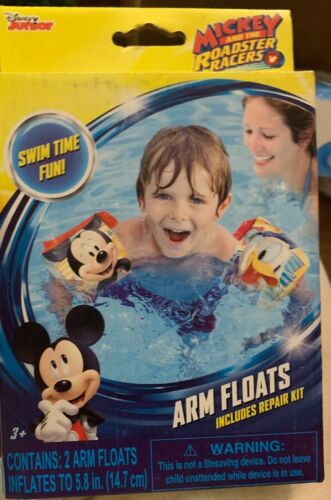 Disney Mickey Mouse Swim Arm Floats Pool Beach Floaties Water NIP