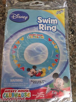 NEW!  DISNEY'S ~MICKEY MOUSE CLUBHOUSE~ INFLATABLE SWIM RING