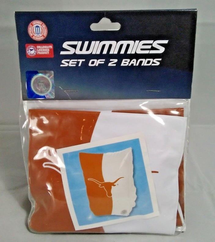 UT Texas Longhorns Swimmies (2 bands) Children's Inflatable Arm Bands Set - New