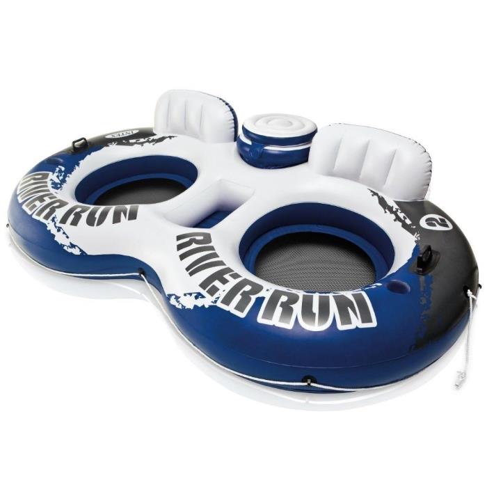 Intex Explorer River Run II Sport Inflatable Lake River Float W/Cooler 58837