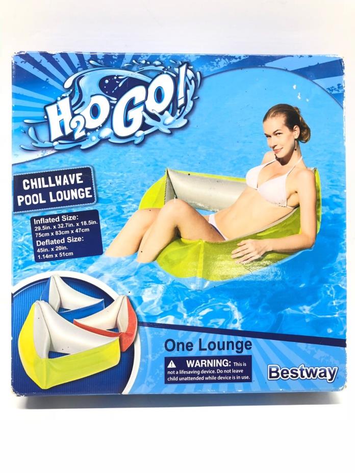 H2O Go Chillwave Pool Lounger (Color Yellow)