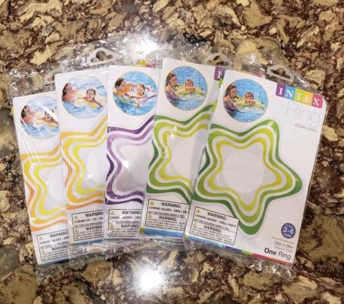 Intex Ring Inflatable SWIM POOL Star Ring BUNDLE OF 5 NEW SEALED