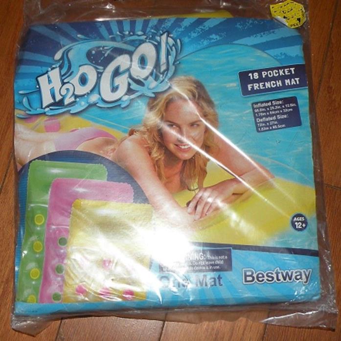 New H2O Go! Easy Air Mat 62 in X 30 in x 7.5 in Yellow - Inflatable