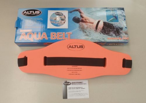 Altus Sports Aqua Jog Water Aerobic Swim Training Adjustable Belt with DVD