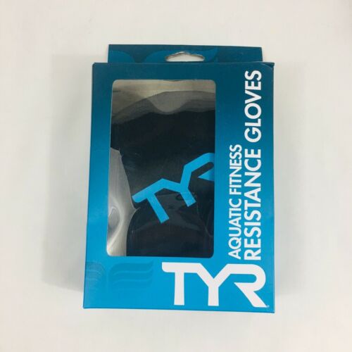TYR Aquatic Fitness Resistance Gloves Size Large New Damaged Box