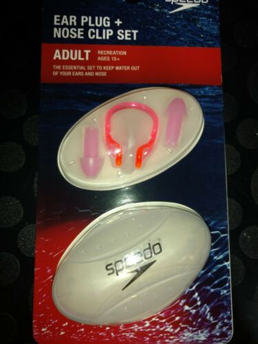 Speedo Profile Nose Clip + Ear Plug Set pop Pink with case New sealed package