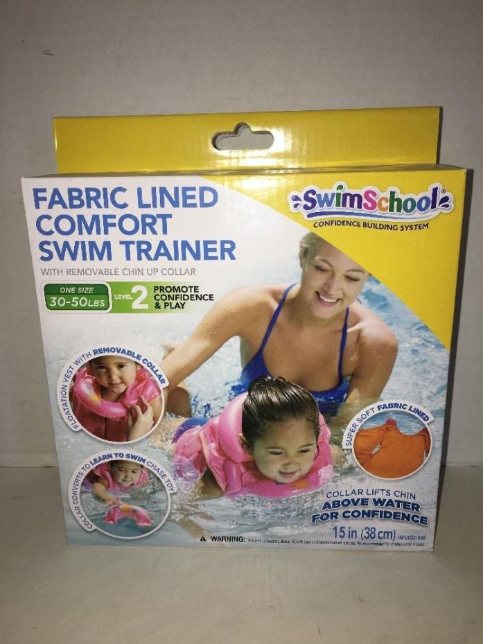 Swim Schools Fabric Lined Comfort Swim Trainer Inflatable Vest Level 2 NWT