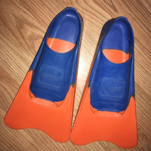 SPORTI Boy/Girl (11-1) Blue & Orange Swim Fins