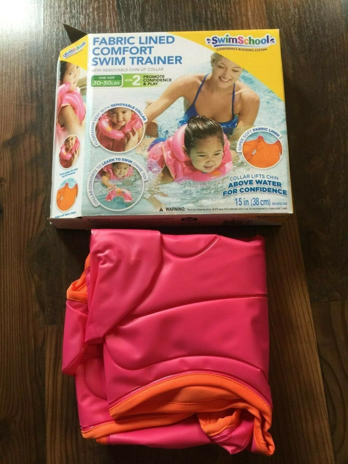 One Size pink FABRIC LINED COMFORT SWIM TRAINER by SWIMSCHOOL