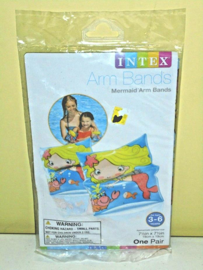 INTEX Inflatable Arm Bands Mermaid NEW One Pair 7.5