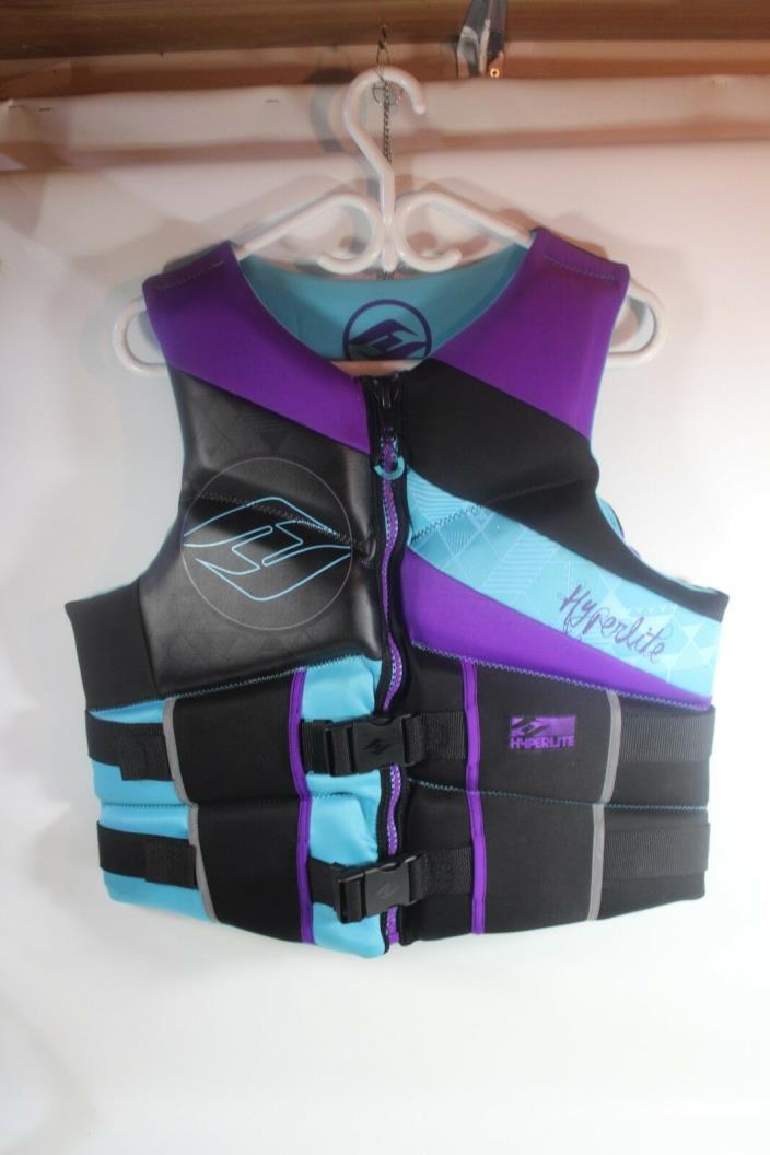 Ladies Hyperlite Life Jacket NEO CGA Fluid Flex Vest PFD Size Large