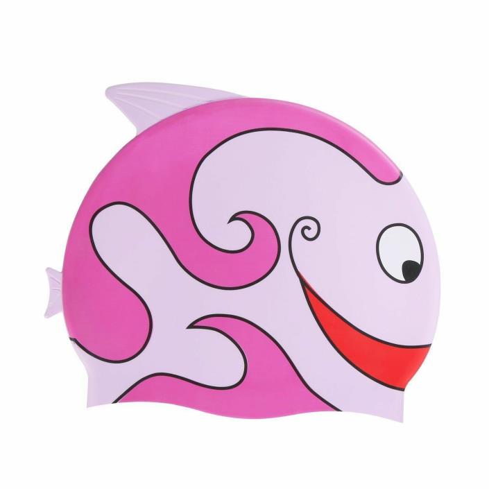 Fisher Series Waterproof Kids' Swim Cap, Pink