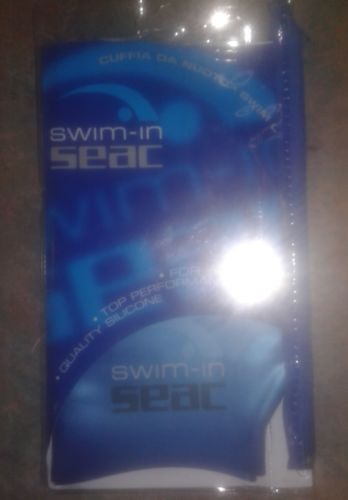 SEAC Silicone Swim Cap Blue
