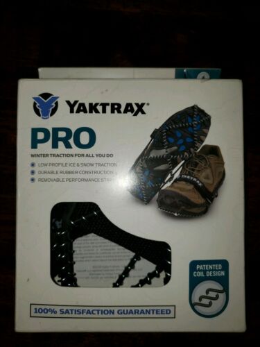 YakTrax Pro Heavy Duty Ice Traction Coils For Snow & Ice Size Large  FREE Ship