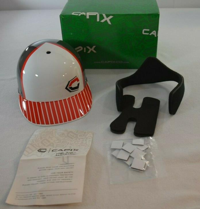 Capix Sports Cap White Gray Red  Large / XLarge  New with Box