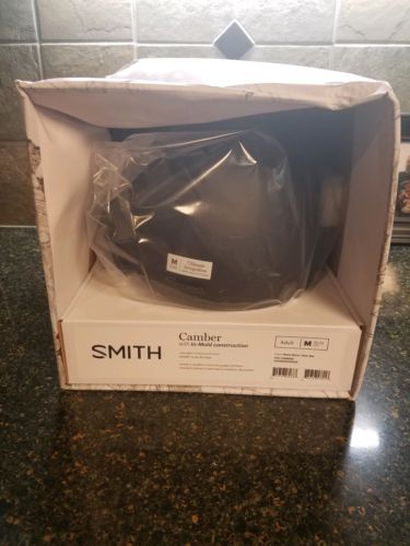 Smith Camber Adult Snow Helmet Box Damage Matte Black Medium Snowboarding Skiing