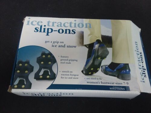 Ice Traction Slip-ons for shoes.Medium Men's size 5.5-7 1/2, women's size 7-9