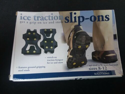 Ice Traction Slip Ons Mens size 8-12 New in Box from Sharper Image