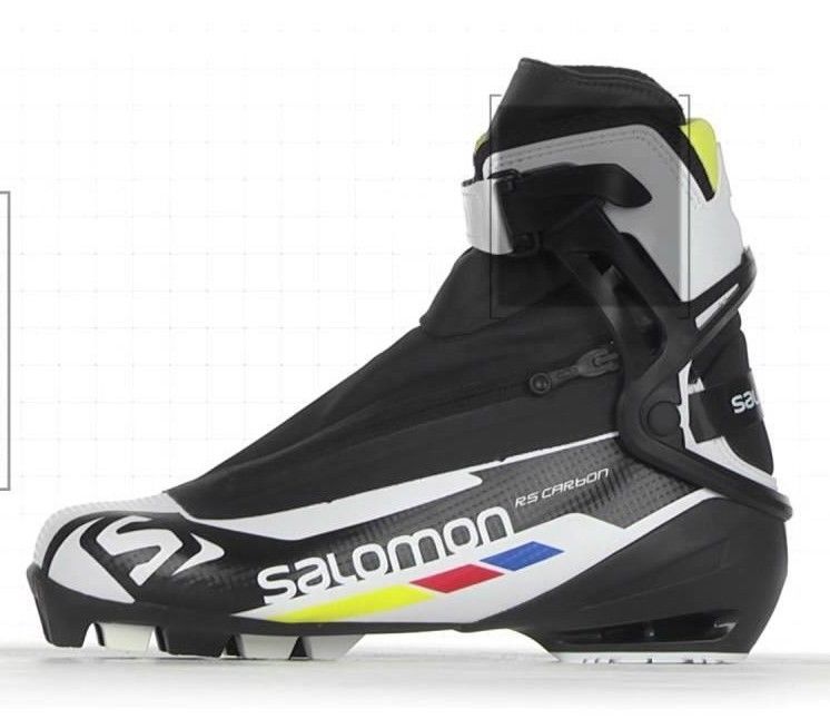 Salomon RS Carbon Skate Nordic Ski Boots EUR 41 1/3 US 8 Pilot Binding