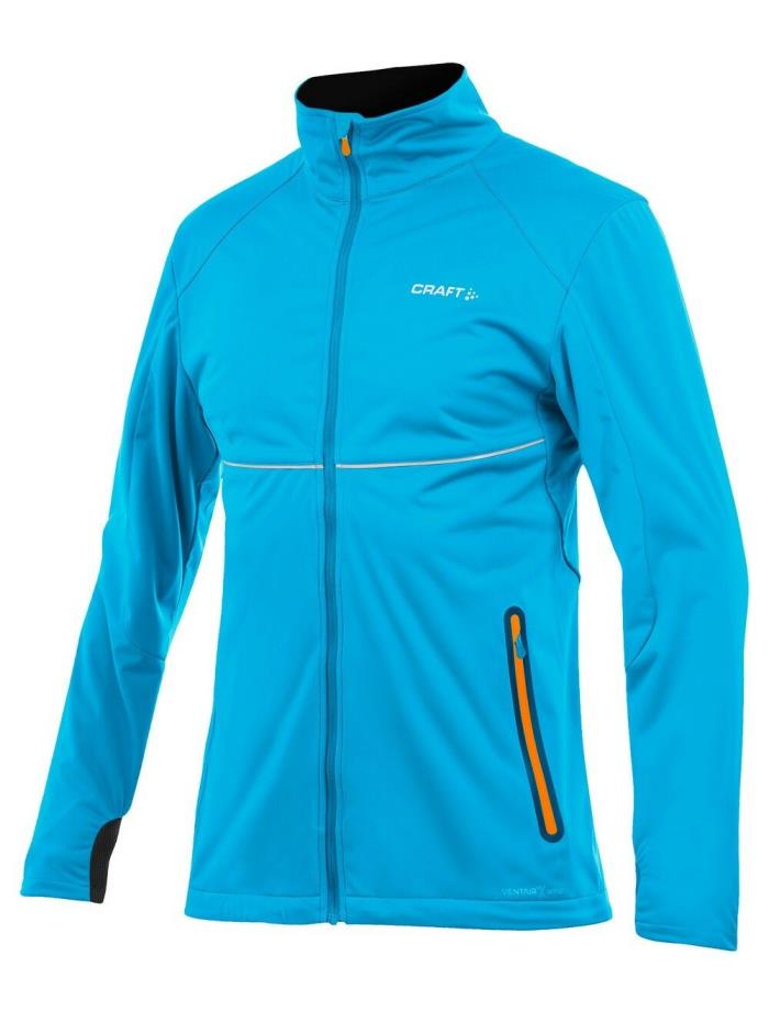 NEW ! CRAFT PXC LIGHT SOFTSHELL JACKET, MEN LARGE, BLUE, SUPER DEAL !!!