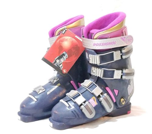 Vintage ROSSIGNOL MID M7 Ski Boots Beige Pink Size 25.5 Women’s 8.5 Vtg