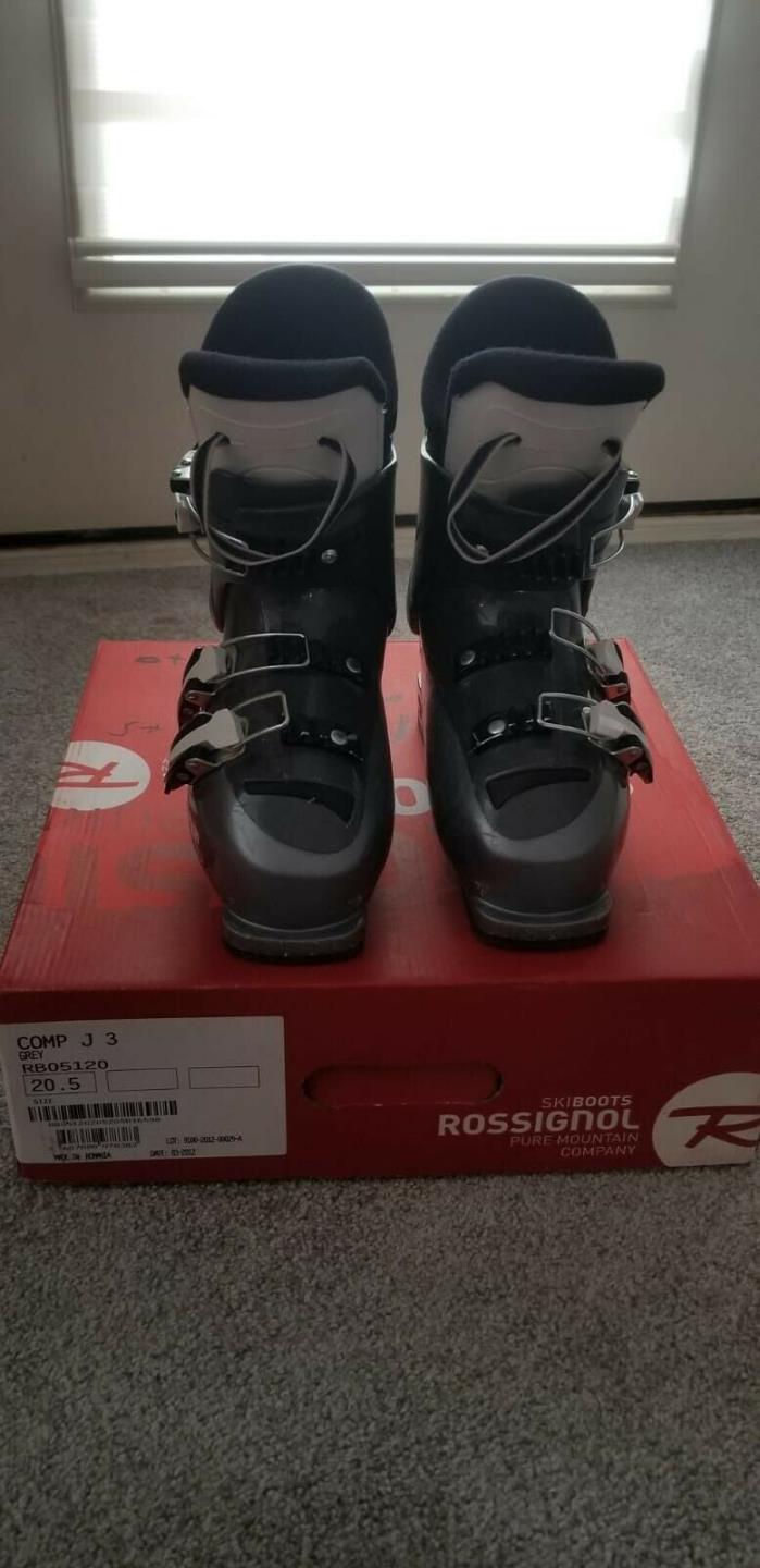 Rossignol Comp J3 Gray 20.5 Junior Ski Boots RB05120
