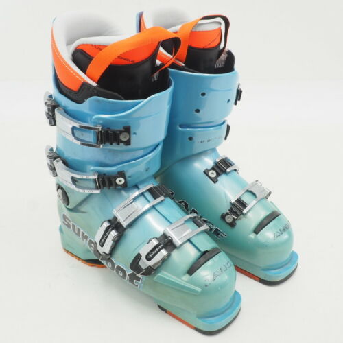 Lange Women's Surefoot Alpine Ski Boots -Blue/Orange- (US Women's Size: 8.5-9)