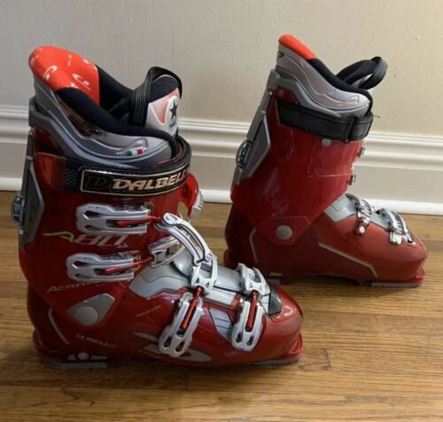 Dalbello Aerro A80 Ski Boots Men’s Size 28.5 Bright Red - Excellent Condition