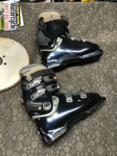 Salomon Womens 25/7.5 Ski Boots Evolution2 8.0 Thermic Liners/ Superfeet Inserts