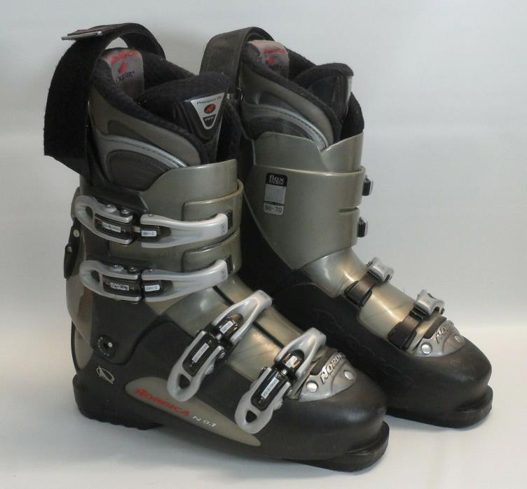 Nordica Outlast N9.1 Carving Downhill Ski Boots Gray Size 26.0 26.5 300mm 8M 9W