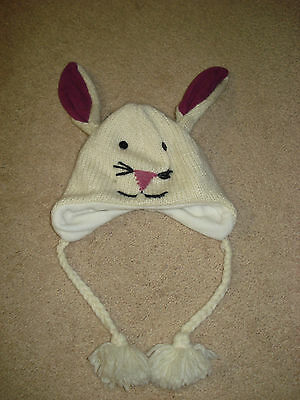 Vintage Nirvanna Designs Bunny Hat with Fleece Lining