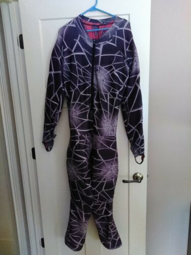 Spyder Body Suit Xl Black with spider web design PRE-OWNED (tad stretched ou)t