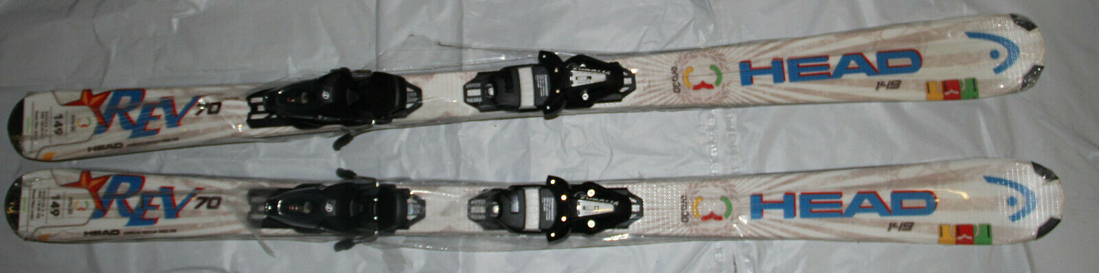Head skis 149cm Head REV 70 Rocker skis + Tyrolia PR10 adjustable  bindings NEW