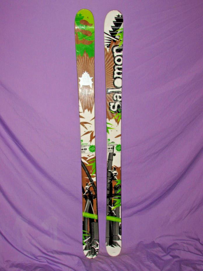 Salomon SHOGUN skis w/ Rocker 300 173cm twin tip all mountain skis no bindings ~