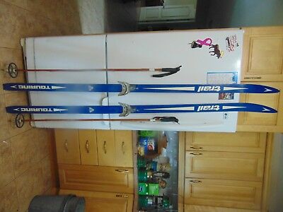 vintage   wooden skis 76 