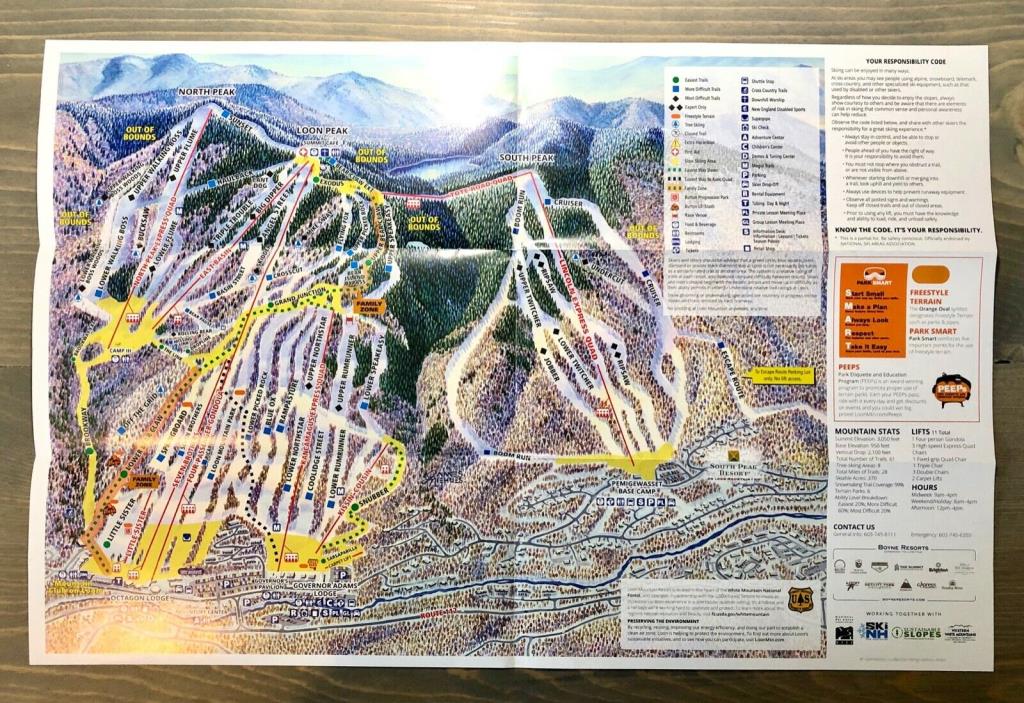 Loon Mountain Ski Resort Trail Map Ski Runs Vermont Ski The East