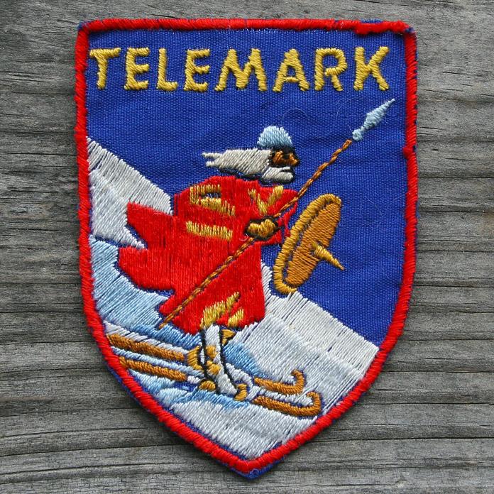 TELEMARK Vintage Ski Patch LOST AREA Wisconsin Skiing Travel Souvenir