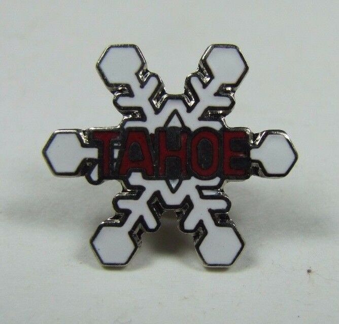 Vintage TAHOE Skiing Pin Pinback Jacket Hat Lapel Scarf *NOAG