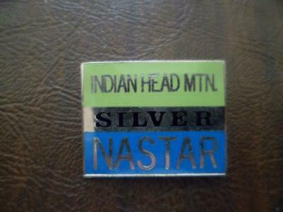 Indian Head Mountain Silver NASTAR Skiing Lapel Pin 1