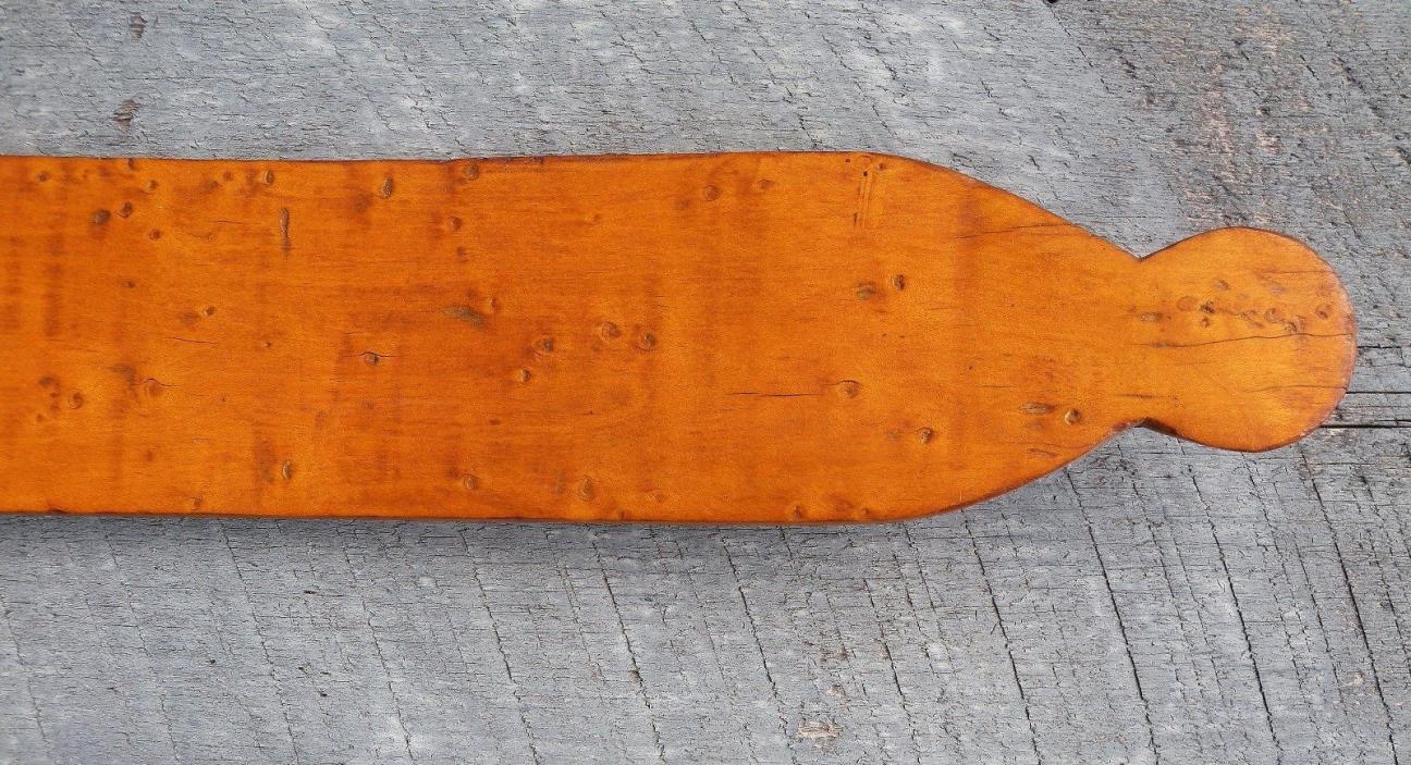 Vintage Bird's Eye Maple Skis with poles