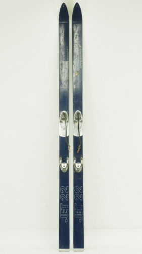 Vintage! Attenhofer Jet 22 Skis 175cm Length w/ Miller Bindings (Blue)