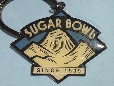 Sugar Bowl Ski Area -Since 1939 Mtn.Scene -Skiing Area -Keychain