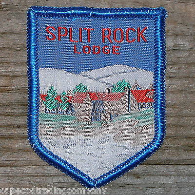 SPLIT ROCK LODGE Early Vintage Ski Patch LOST AREA Travel Skiing  PA POCONOS