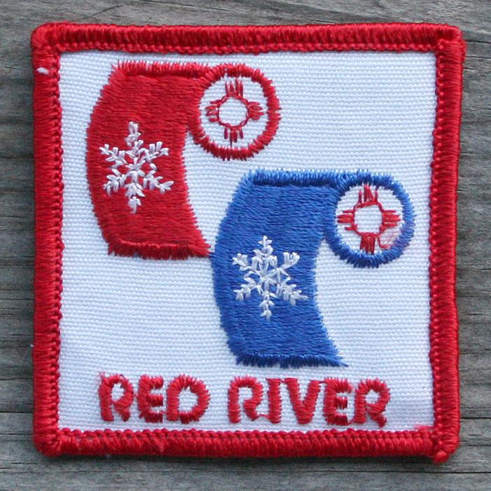 RED RIVER Vintage Ski Patch NEW MEXICO Skiing Travel