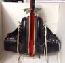RARE Vintage CORTINA Ski Boots 7.5 Handmade In Italy w Vtg A&T Boot Tree Carrier