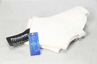 NEW w/ Tags! JERRY'S 717 White Fleece SKATE BOOT Warmth COVERS, MED. Thinsulate