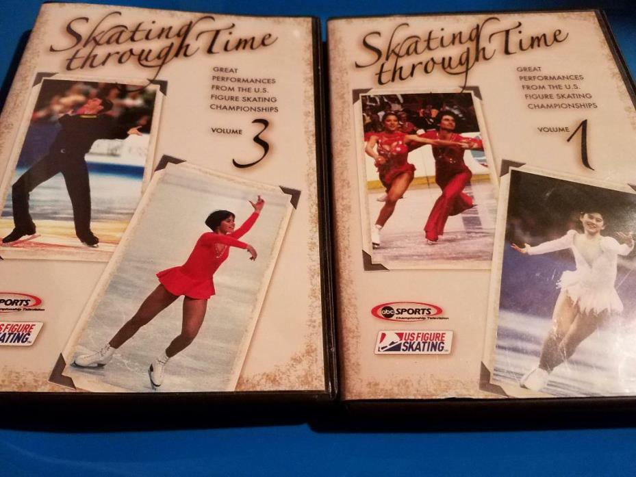 SKATING THROUGH TIME FIGURE ICE SKATING DVD VOLUME 1 & 3 MICHELLE KWAN BOITANO